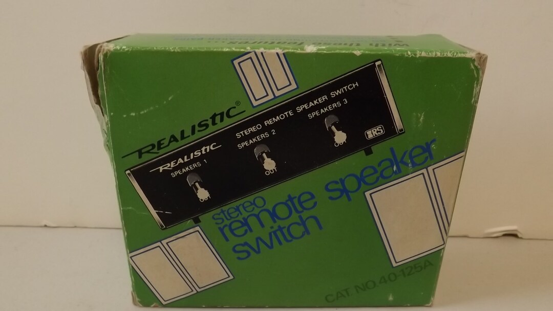 Realistic Stereo Remote Speaker Switch in Box See Description for