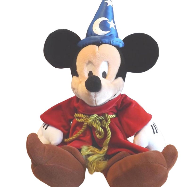 Walt Disney Mickey Mouse Plush Fantasia Sorcerer - See Description for details image 1