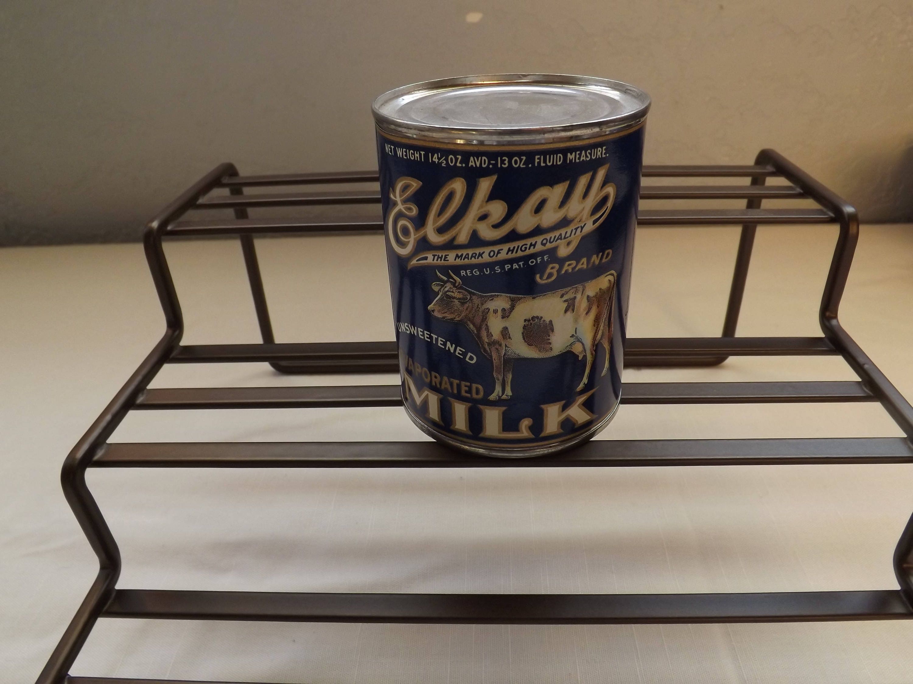 Vintage Elkay Evaporated Milk Can Advertising L Klein | Etsy