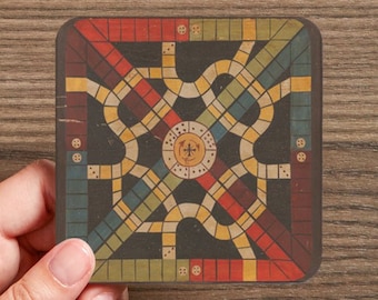 Antique Board Game Coasters (4 coasters in a set)
