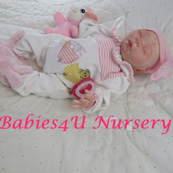 Reborn Baby Girl, Preemie, Sleeping Reborn Preemie, Lifelike, Weighted, Newborn, Realistic, Babies4Unursery