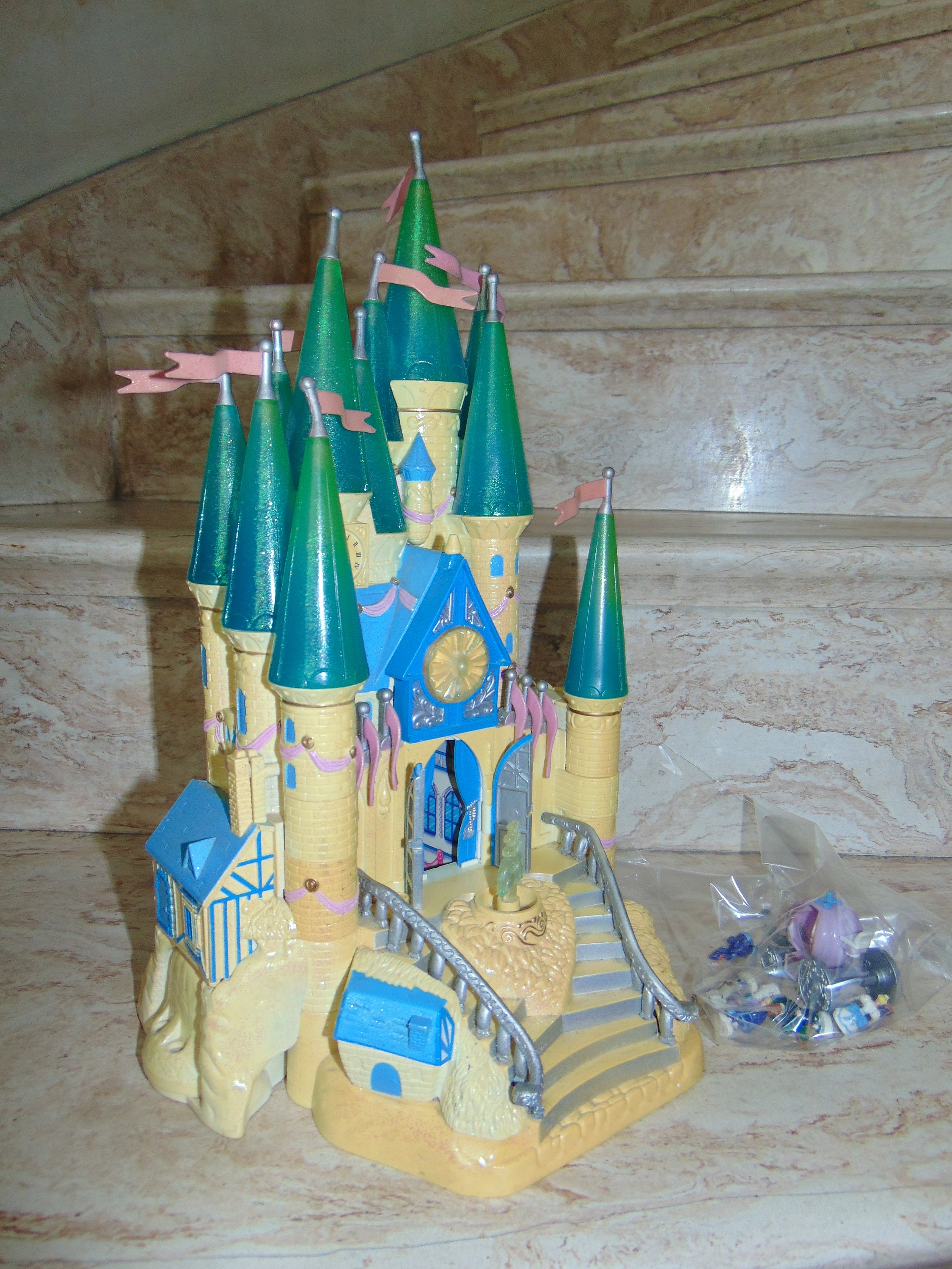 Treadmasters Disney Cinderella Castle Polly Pocket 1996 Vintage WORKS With Play Figures and Princess Carriage Etsy Australia
