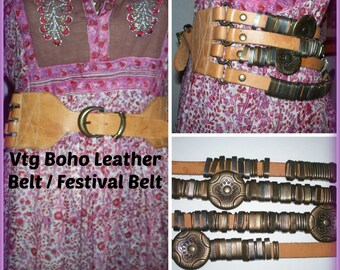 Vintage Bohemian Gypsy Festival 4 Strand Natural Soft Brown  display picture 2