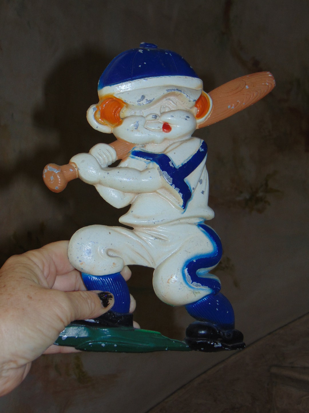 Vintage 1970 Sexton Baseball Hitter Player Metal Aluminum Etsy