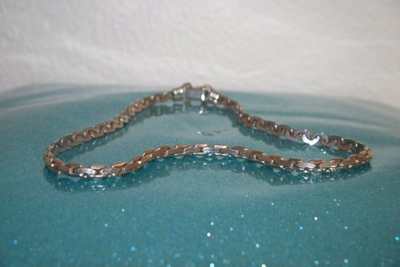 Vintage signed " CORO " Silver Toned Snake Like M… - image 1