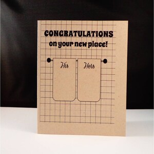 Wenskaart: Gefeliciteerd met uw nieuwe plaats en YAY voor het leven in zonde!