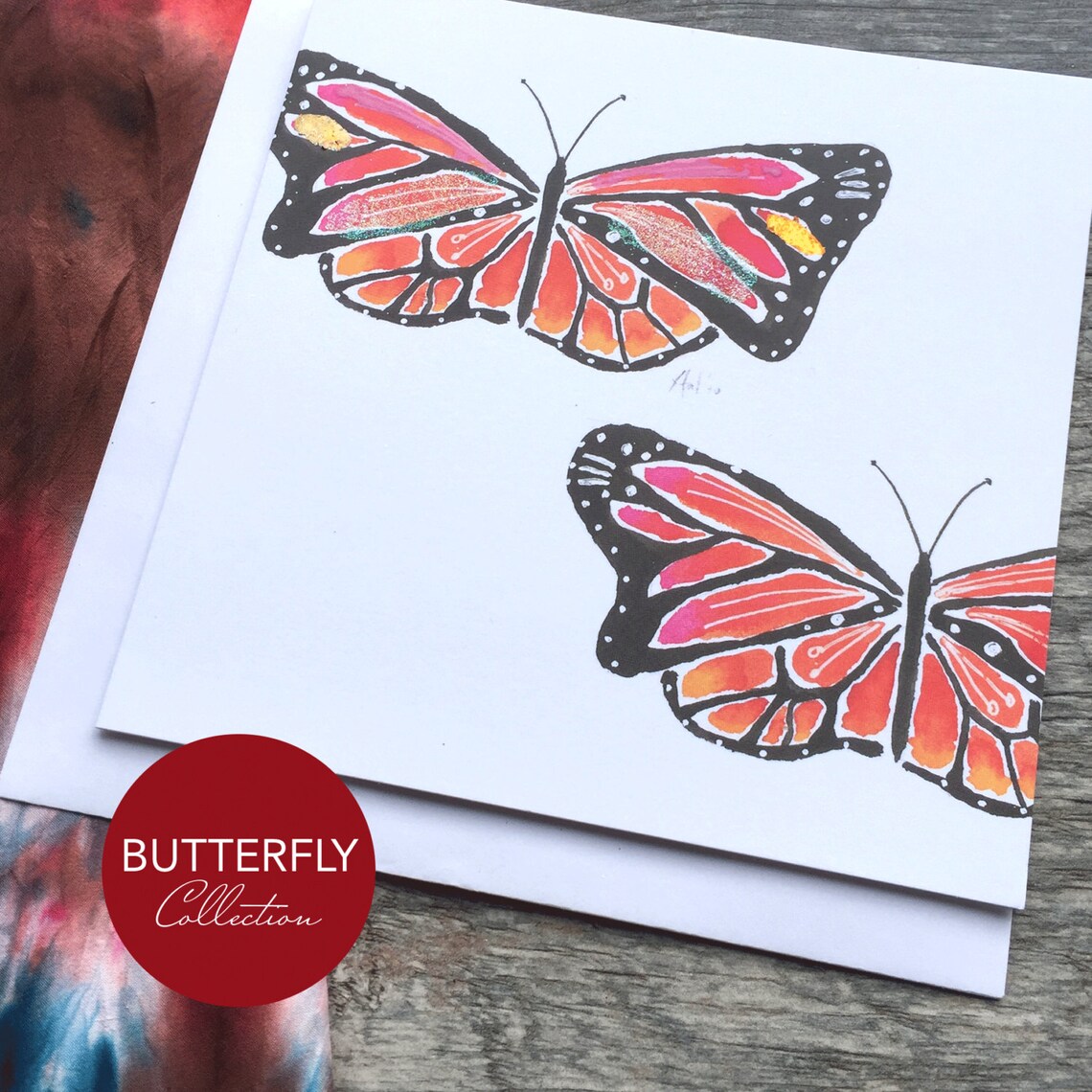 Monarch Butterfly Art Card - Butterfly Collection (greeting Card) - Etsy