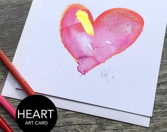 Heart Art Card (Greeting Card)