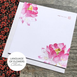 Lotus Art Card - Language of Flowers Collection (Greeting Card)