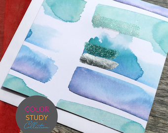 Beach Art Card - Color Study Collection (Greeting Card)