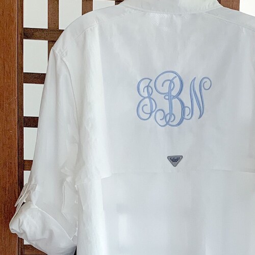 Monogrammed Men's Columbia PFG Fishing Shirt Bridesmaid Etsy