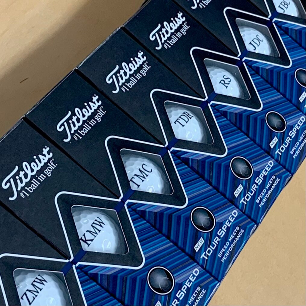 Personalized Titleist Golf Balls Sleeve of 3 Monogrammed Golf Etsy