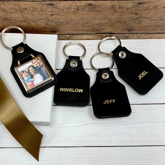 Custom Photo Key Chain Personalized Key Chain Foil Printed Etsy