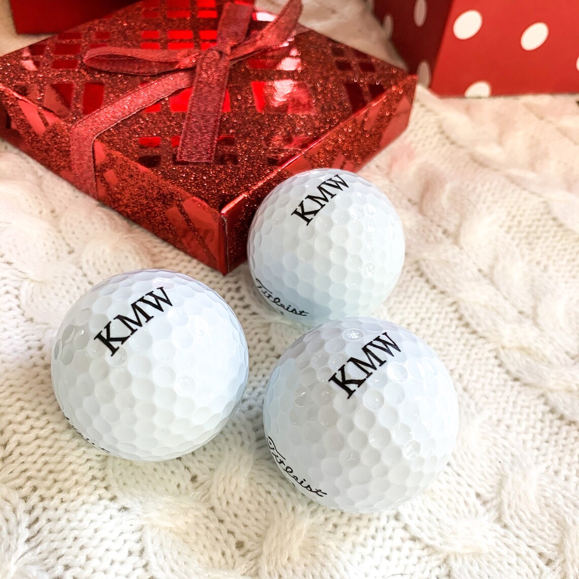 Personalized Titleist Golf Balls Sleeve of 3 Monogrammed Golf Etsy
