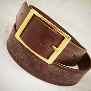 Handmade Leather Belt, Genuine Leather Belt, Custom Size, Mens Leather Belt, Handcrafted Belt, Genuine Leather, Brown Classic Belt