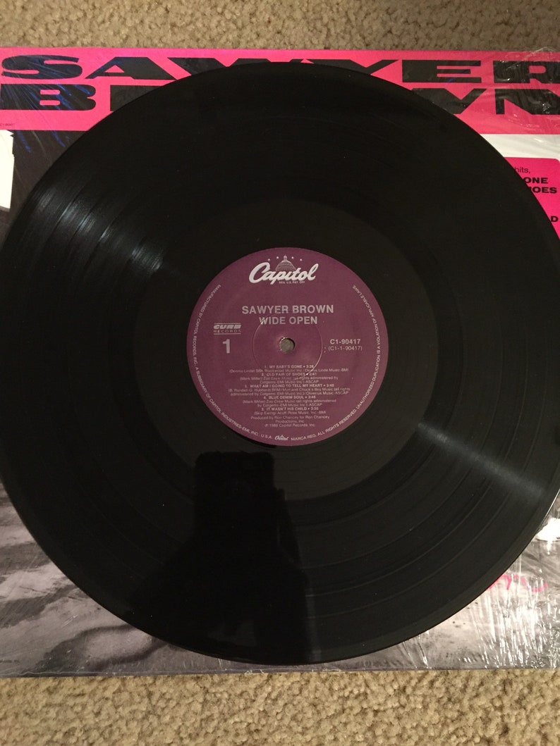 Sawyer Brown 1988 Wide Open Vinyl Record Etsy