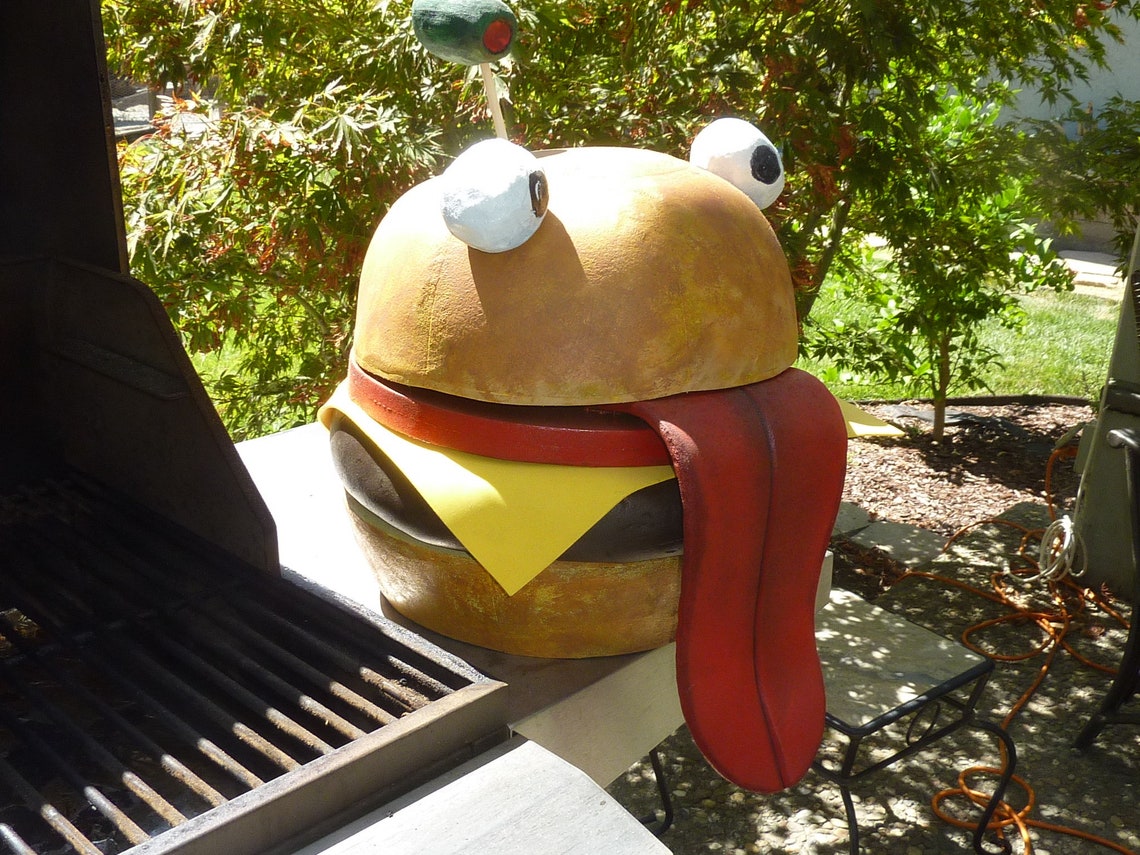 Elite Deluxe Cheeseburger Mask / Helemet Prop Video Game Etsy