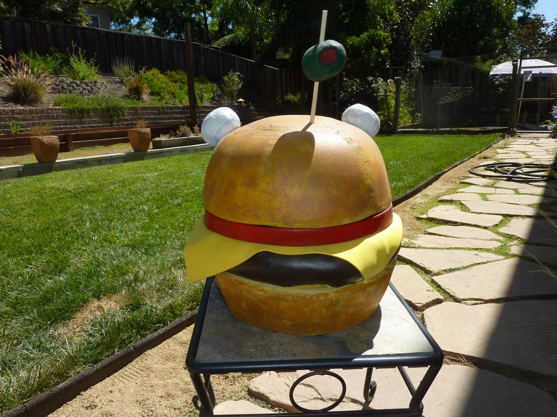 Elite Deluxe Cheeseburger Mask / Helemet Prop Video Game Etsy