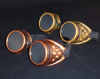 Gafas Steampunk Lentes de CRISTAL reales de cobre o oro