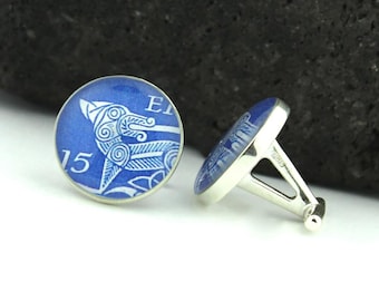 Father of the Bride Cufflinks, Celtic Cufflinks, Postage Stamp Jewelry