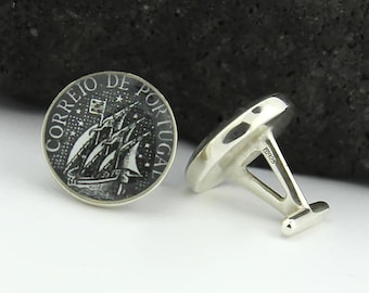 Padre de la novia Cufflinks, Náutica Cufflinks, Portugal