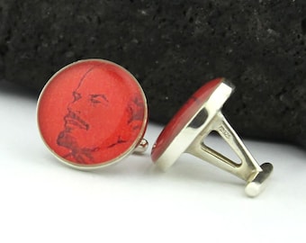 Father of the Bride Cufflinks, Soviet Cufflinks, Vladimir Lenin