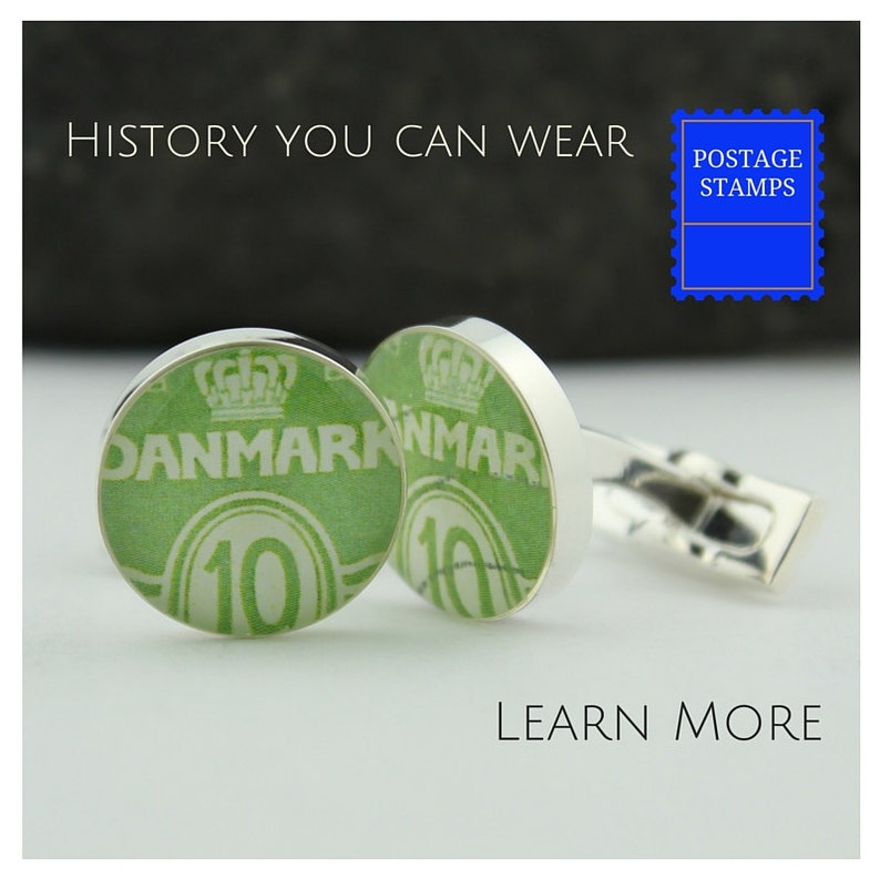Best Man Usher Danish Cufflinks for Men Ideal as Unique Green Cufflinks for Weddings Groomsmen Groom or Father of the Bride Cufflinks.
