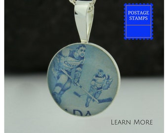 Hockey Necklace, Sterling Silver Pendant, Hockey Coaches Gift