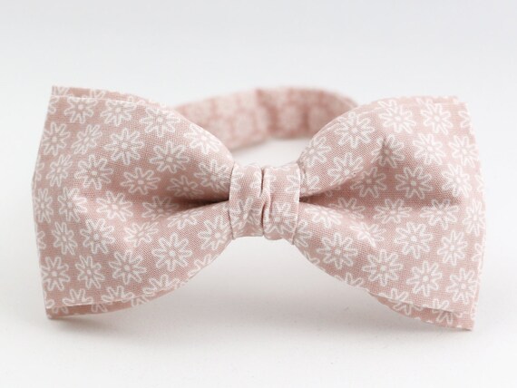 Blush Bow Tie For Men Floral Bow Tie Best Men Bow Tie Blush Etsy