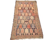 Antique Persian Rug 4 x 6 Persian Runner Rug Tree of Life Symbolic Ancient Textile