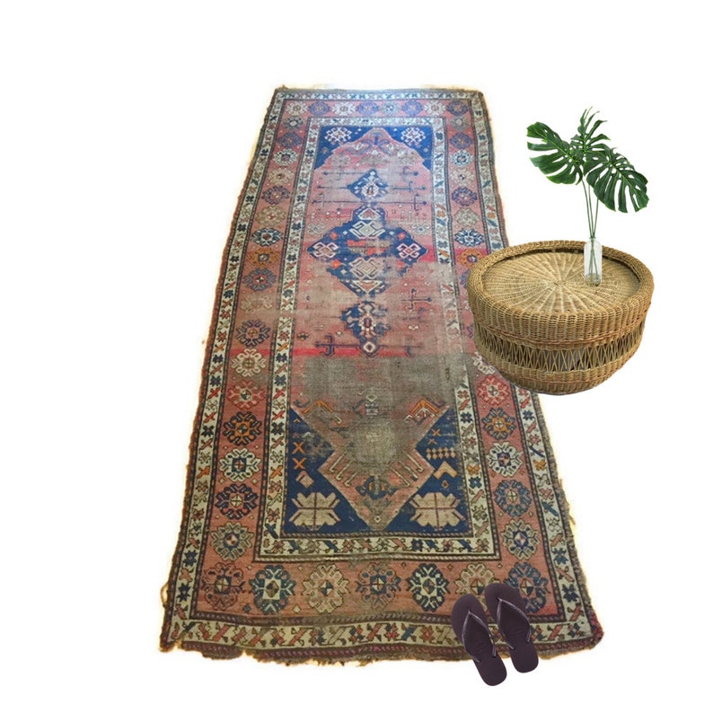 Antique Persian Rug Runner 4 X 9 Tribal Distressed - 4 X 9 Rug Runner Antique Persian Rug Runner 4 X 9 Tribal Distressed - 4 X 9 Rug Runner
