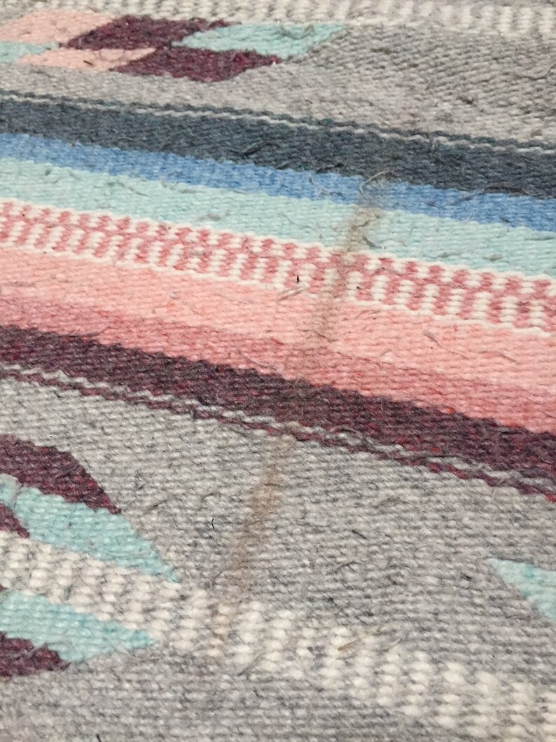 Vintage Saddle Blanket Wool Rug 6 FT Runner Southwestern Decor Etsy