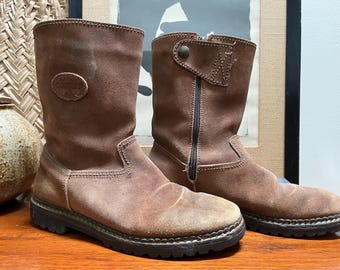 Vintage 70's Men's Black Zipper Boots by Nunn Bush Size 8D - Etsy