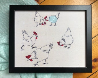 Chicken Illustration Etsy Chicken Illustration Etsy