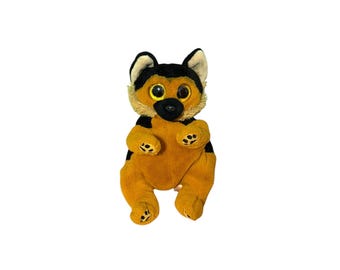 Ty Beanie Bellies “Ace” German Shepherd Plush – 6” – Sparkle Eyes