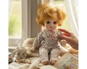 Vintage 1960s Horsman Sleepy‑Eyes Baby Doll – Floral Jammies – Good Condition