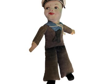 Antique Norah Wellings Jollyboy Sailor doll “Charon”
