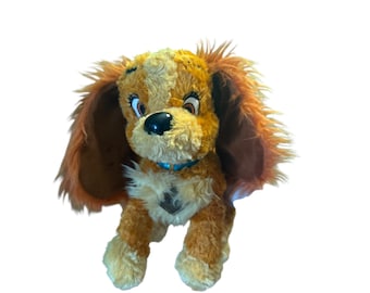 Vintage Disney Plush – Lady from Lady and the Tramp – Soft & Cuddly – Preowned