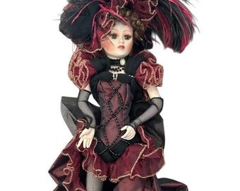 Franklin Mint My Darlin Lil Heirloom Porcelain 19" Doll By Maryse Nicole Limited Edition No. A8392