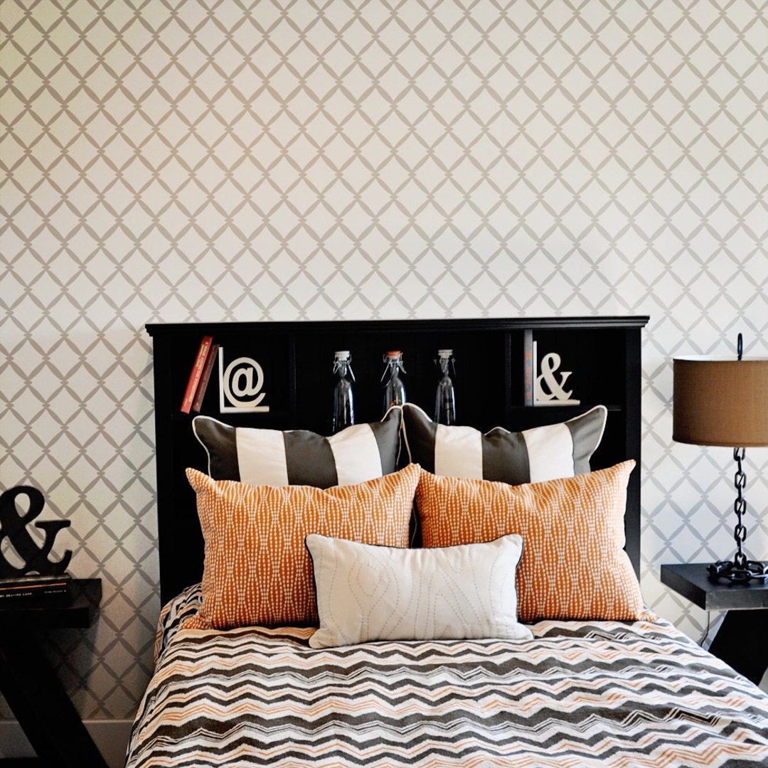 Lovely Gate Wall Stencil Reusable Etsy