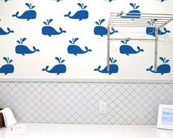 Whale Wall Stencil Reusable