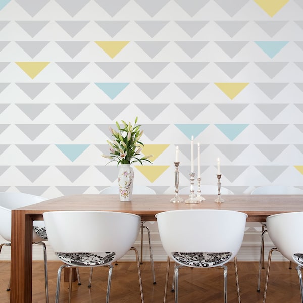 Geometric Triangle Wall Stencil