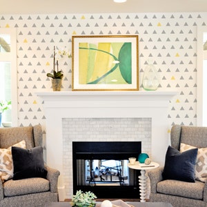 Equilateral Triangle Wall Stencil Reusable