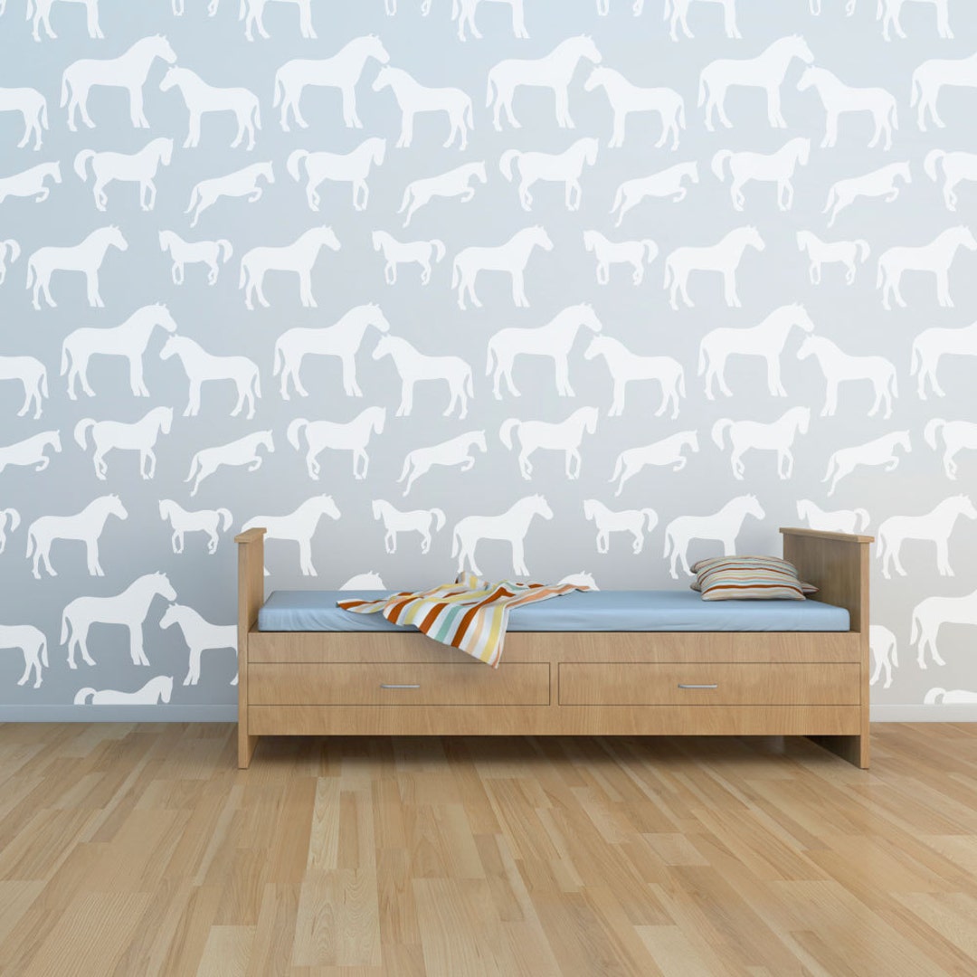 Horse Wall Stencil Etsy