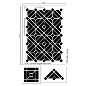 Lattice Wall Stencil Reusable image 2