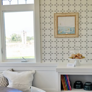 Lucinda Wall Stencil Reusable