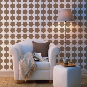 Star-Diamond Wall Stencil Reusable