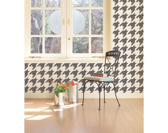 Houndstooth Wall Stencil Reusable