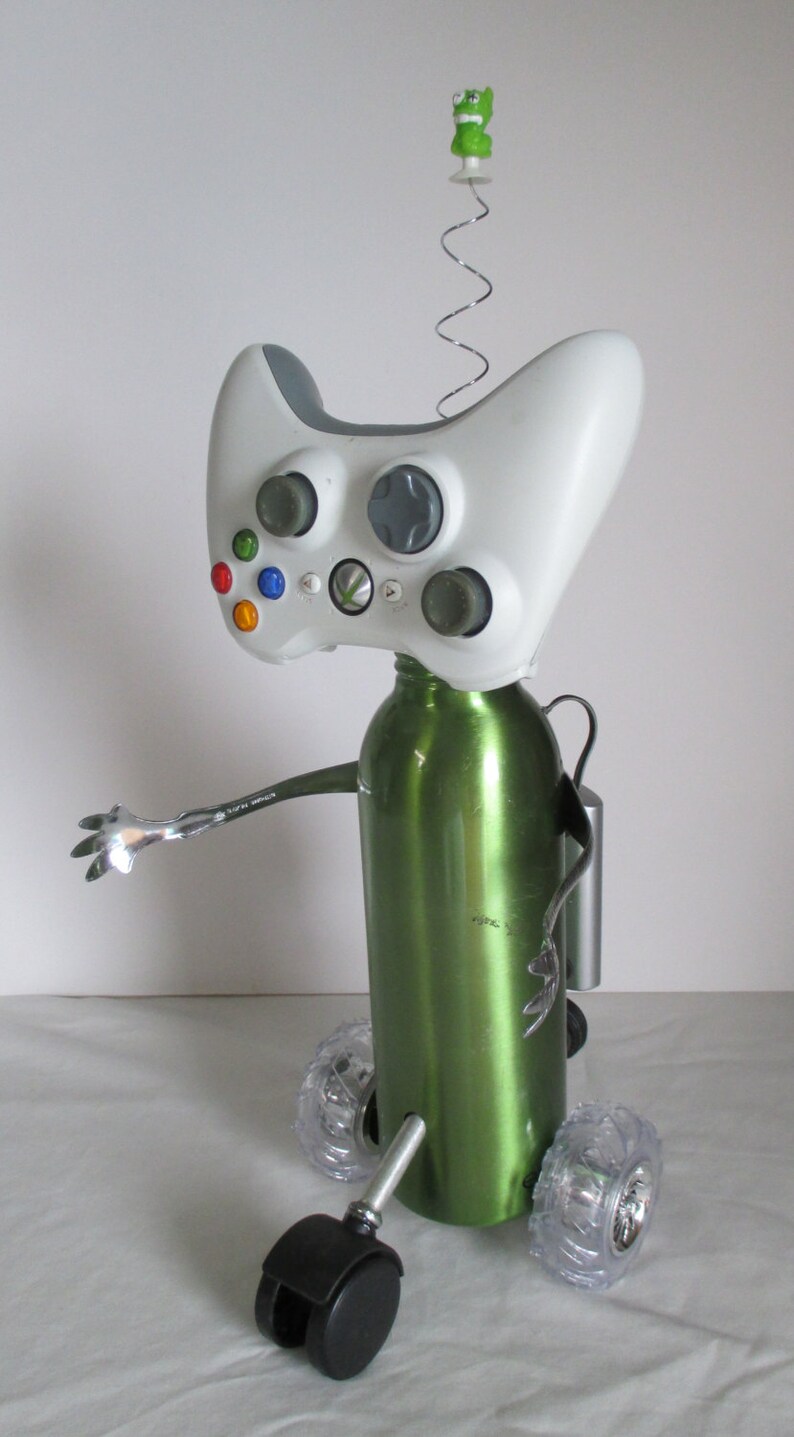 GREEN GOBLIN Found Object Robot Sculptureassemblage Etsy