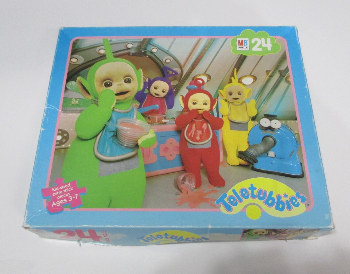 Teletubbies 24 Piece Jigsaw Puzzle Hasbro MB Jigsaw Etsy